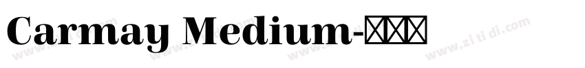 Carmay Medium字体转换